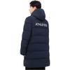 Anta Comprehensive Training Series Letter Zipper Hooded Thick Down Jacket Men Outerwear Deep-Night-Blue 152417902-1