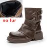 Fashion AIYUQI 2025 New Women's Kuguan Boots Vintage Non-Slip Women Cavalier Boots Large Size Comfortable female Ankle Boots