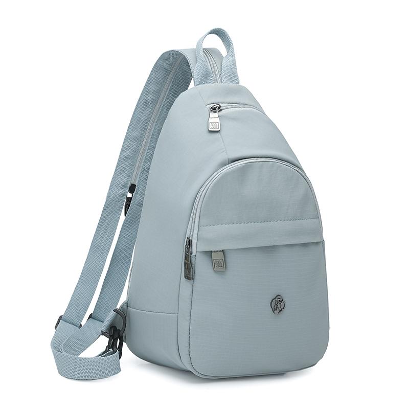 Solid Color Backpack Multi-functional Chest Bag Women's Shoulder Crossbody Bag