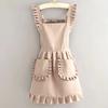 Stain-proof Korean Style Apron Cute Nail Shop Apron Fashion Catering Work Clothes  Kitchen