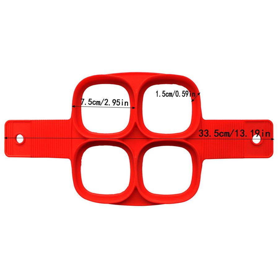 Silicone Egg & Pancake Mold - Multi-Shape 7-Hole Fryer