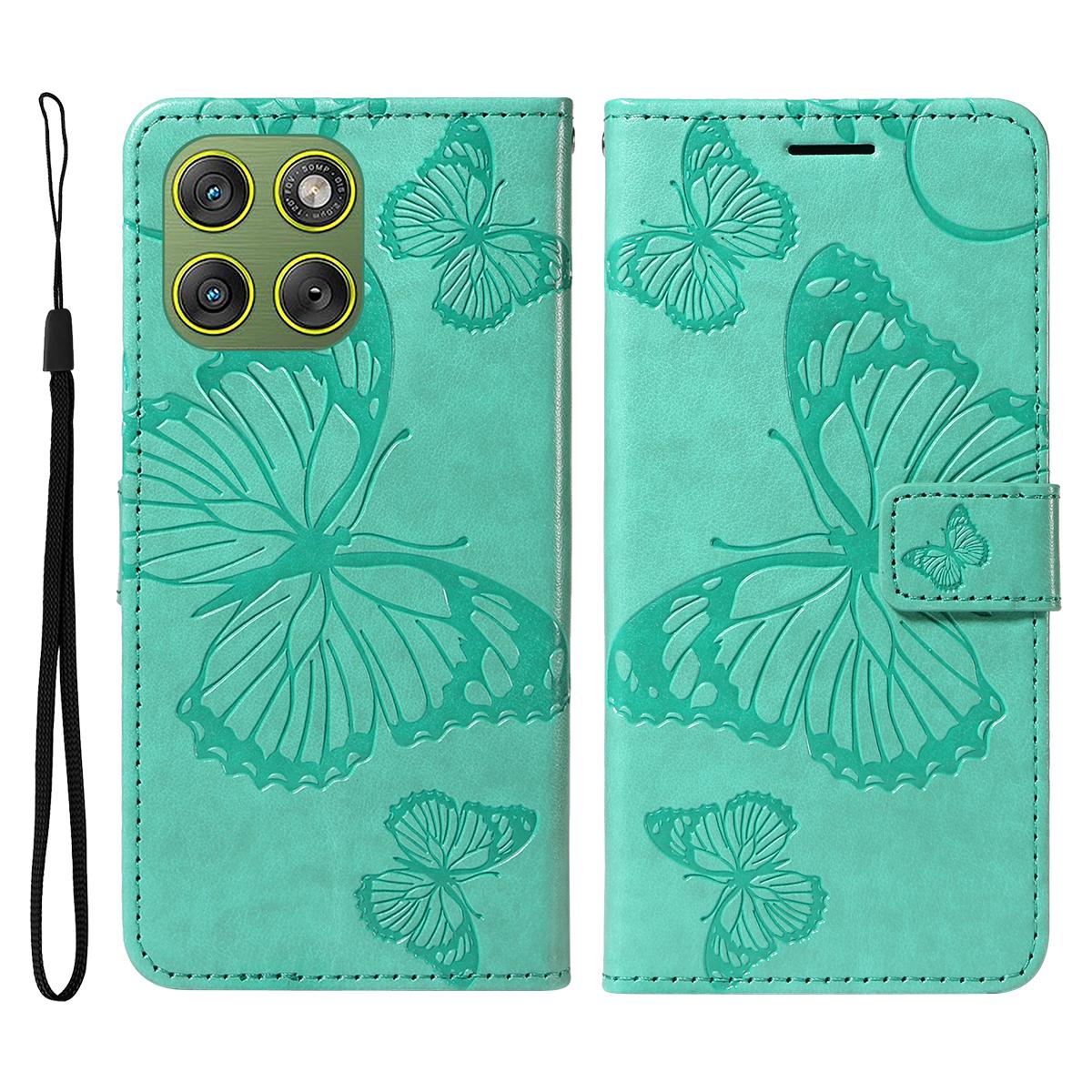 For Motorola Edge 70 5G Wallet Case Floral Butterfly Imprinted Leather Phone Cover Stand
