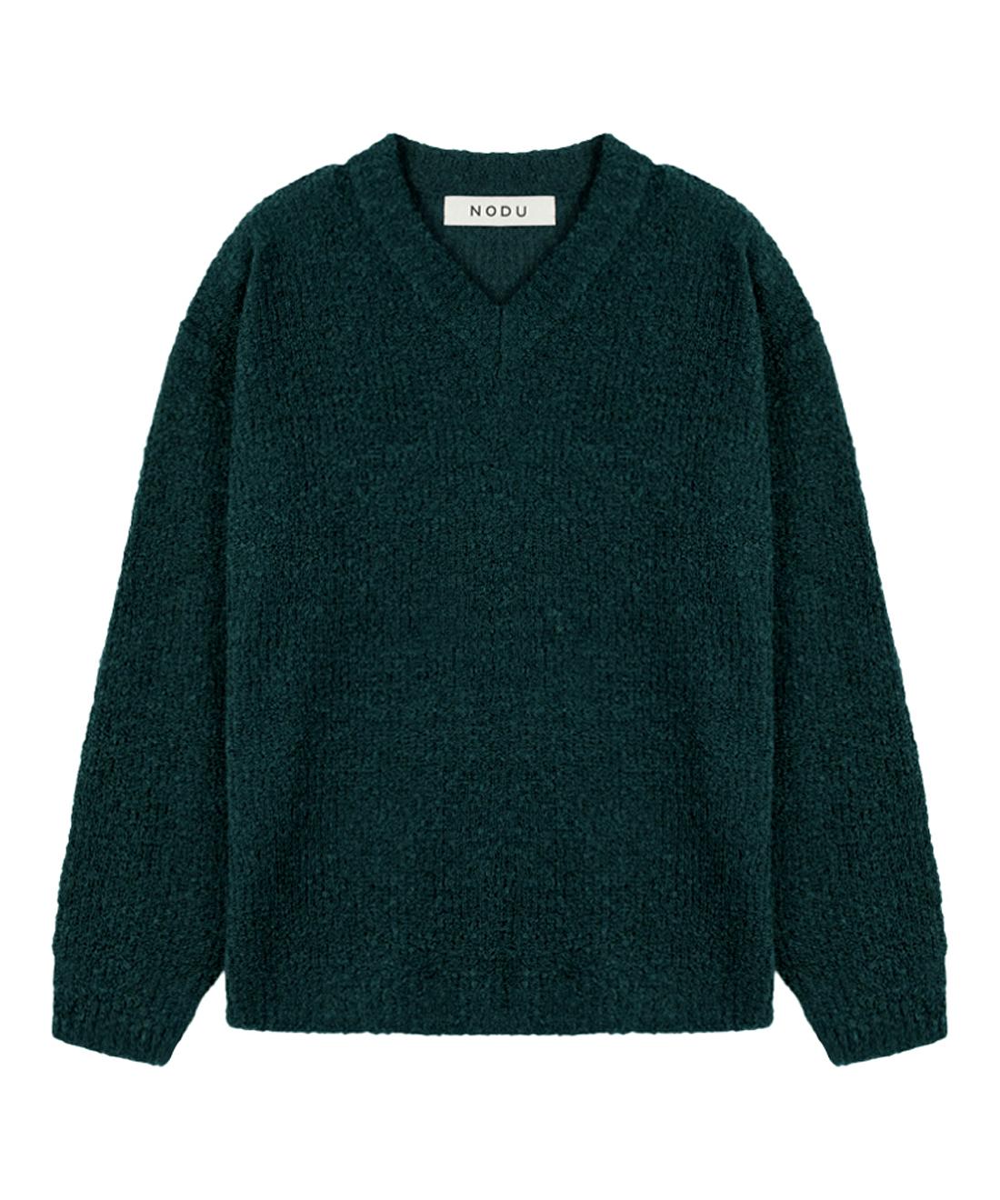 Nod You Stay Boucle Wool Knit [Green] L