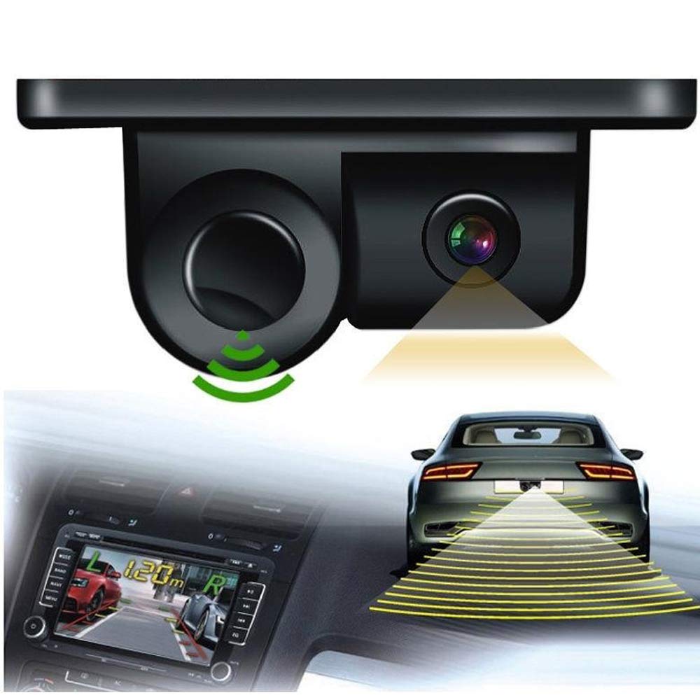 

PolarLander Car Rear View Camera 2 in 1 Design Camera Parking Sensor Kit Auto