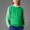 Adidas Originals 3-Stripes 1/4 Zip Sweatshirt Golf Series Fashion Versatile Comfortable Striped Long Sleeve Sweatshirt Men Sweatshirt Green JP2061