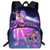 Hunters Demon Kpop Cartoon School Backpack Durable Material Anti Shock Students