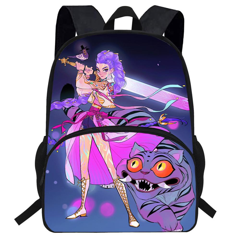 Hunters Demon Kpop Cartoon School Backpack Durable Material Anti Shock Students