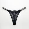 Women Briefs Sexy Panties Shiny Rhinestone Lace Thin Strap Underpant Ultra-thin Sexy See-through Women's Thong