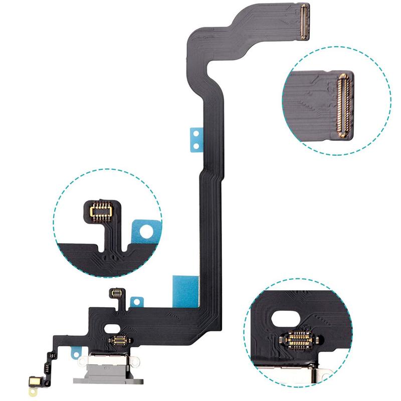 Charging Port Dock Flex Cable For iPhone X XR XS Max USB Charger Connector With Microphone Replacement
