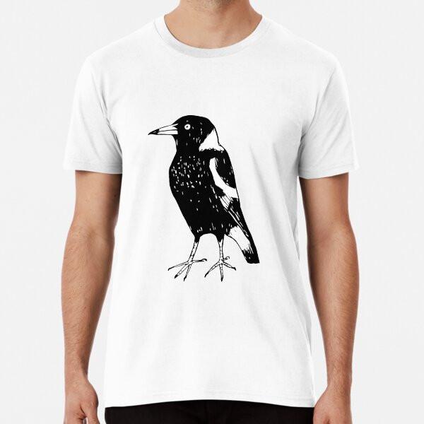 Max the Magpie  Raising funds for BirdLife Australia TShirt Made in Australia Unisex T-Shirt L