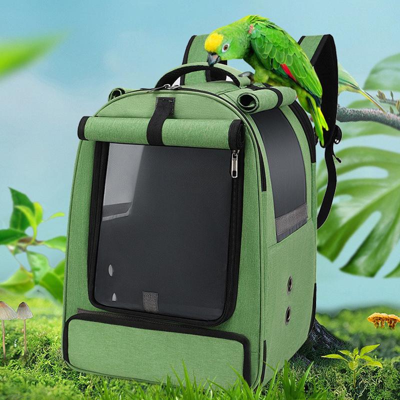Outdoor Birds Backpack Carrier Large Big Parrot Back Pack Carrier Transport Luxury Bag Bird Backpack Breathable Travel Pet