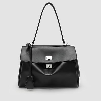 Tote Bags for Women Handbag Purse In Vintage Moto Biker Lock Decoration Commuting Shoulder Crossbody