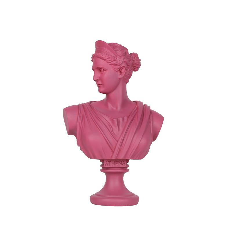 

Nordic style portrait David sculpture ornament, character head, living room-like office resin for gift bir handicraft ornament