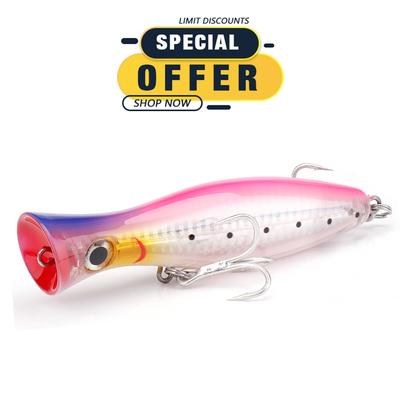 Limited Special Offer 12cm 44g Floating Topwater Artificial Hard Bait Sea Fishing Big Popper Lures