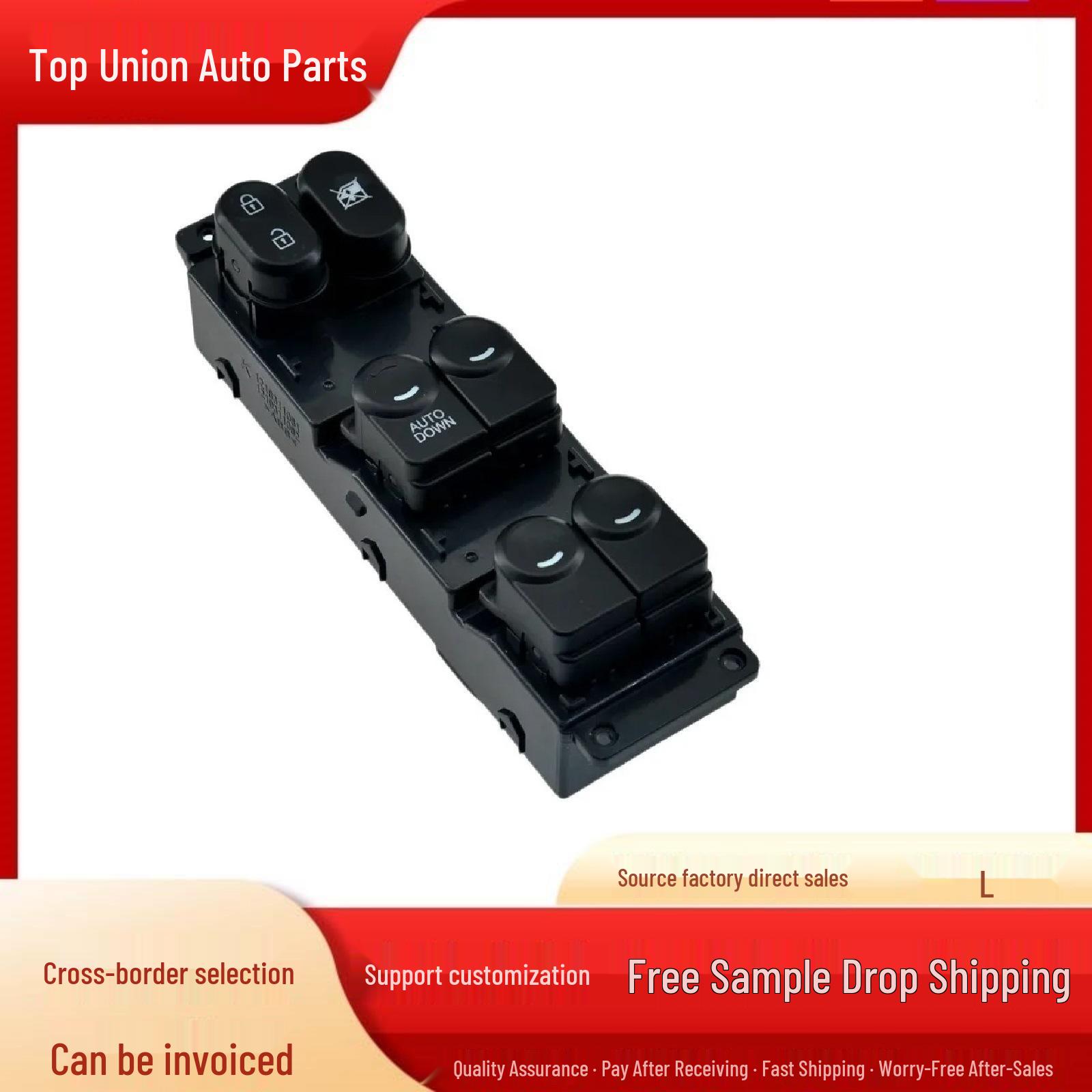 Fits 2014-2017 Hyundai Models: Electric Window Master Switch Glass Lifter (Part 93570-1R111). Electric