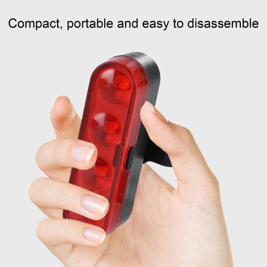 Bicycle Tail Light Waterproof Modes Adjustable USB Rechargeable Universal MTB Road Mountain Bike Night Riding LED Safety Warning Rear Lamp