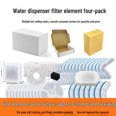 Cartucho de Filtro Multietapa para Fuentes de Agua para Gatos - Compatible con Varios Dispensadores, Incluye Algodón Filtro de Pelo y Carbón Activado