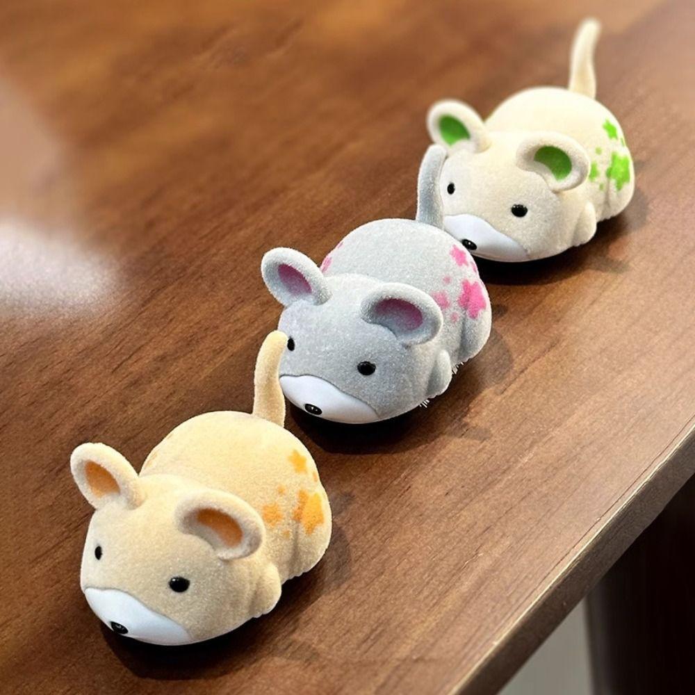 Wear-resistant Electric Hamster Toy Cute Simulation Hamster Cat Teasing Toys  for Puppy Kitten