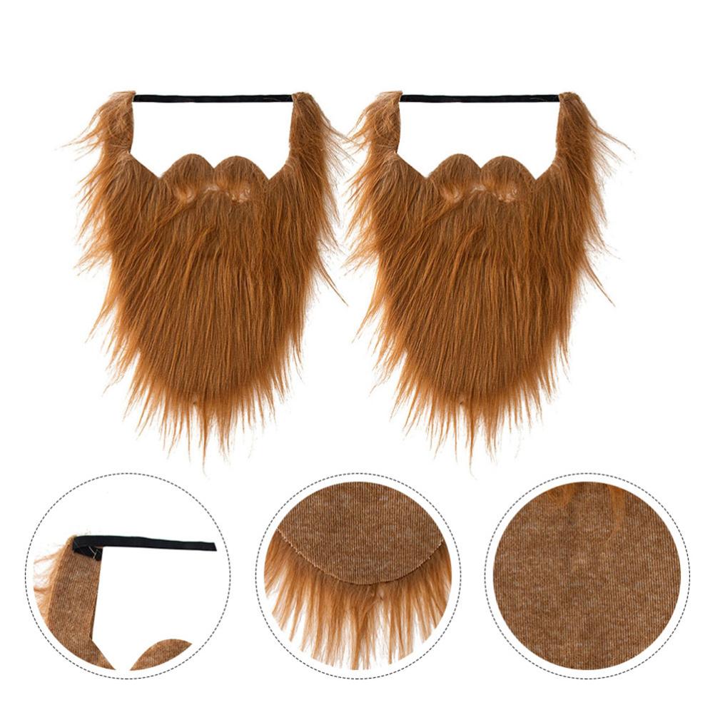 Fake Beards Halloween Funny Fake Mustache Fake Whisker for Halloween Costume Party Supplies