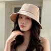 Spring and Autumn Hat Women's Fashion Striped Bow Bucket Hat Outdoor Travel Sun Hat