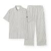 Orcite Men S Pajama Set Short Sleeve + 9 pantS H036