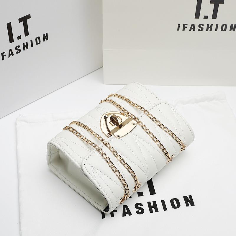 Modetrend Schulter Damenhandtasche Bestickte Quastenspitze Schnalle Kette Crossbody Kleine Quadratische Tasche