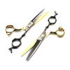 Black And Gold High-End, Freelander Bench Handle, Hair Scissors, Haircut, Flat Scissors, Bangs, Tooth Scissors, Thin Scissors
