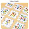 Kinder Regenbogenstäbchen Denkspiel Holz DIY Eisstiel Puzzle Herausforderung Tischspiele Montessori Pädagogisches Kinderspielzeug