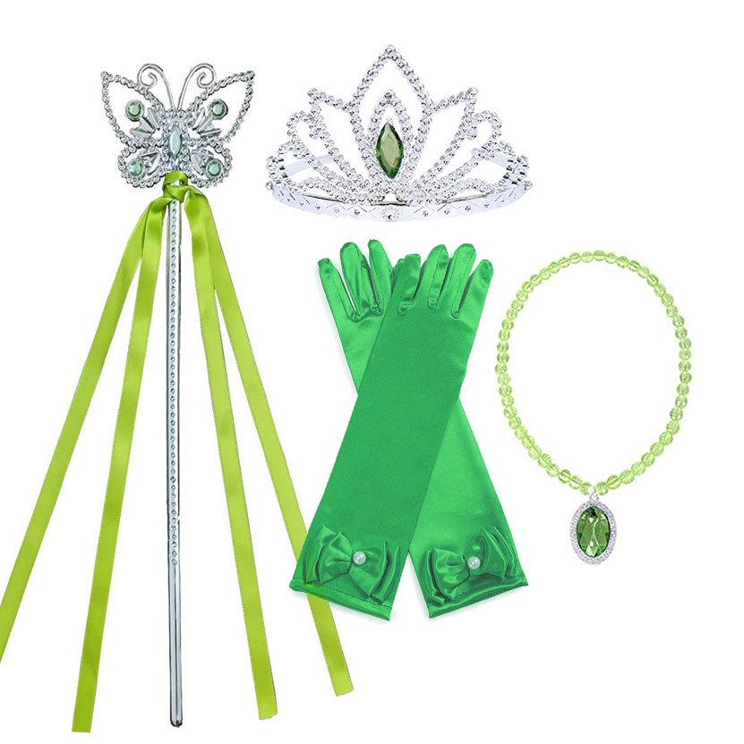 Tiana & Tinkerbell Green Cosplay Jewelry Set