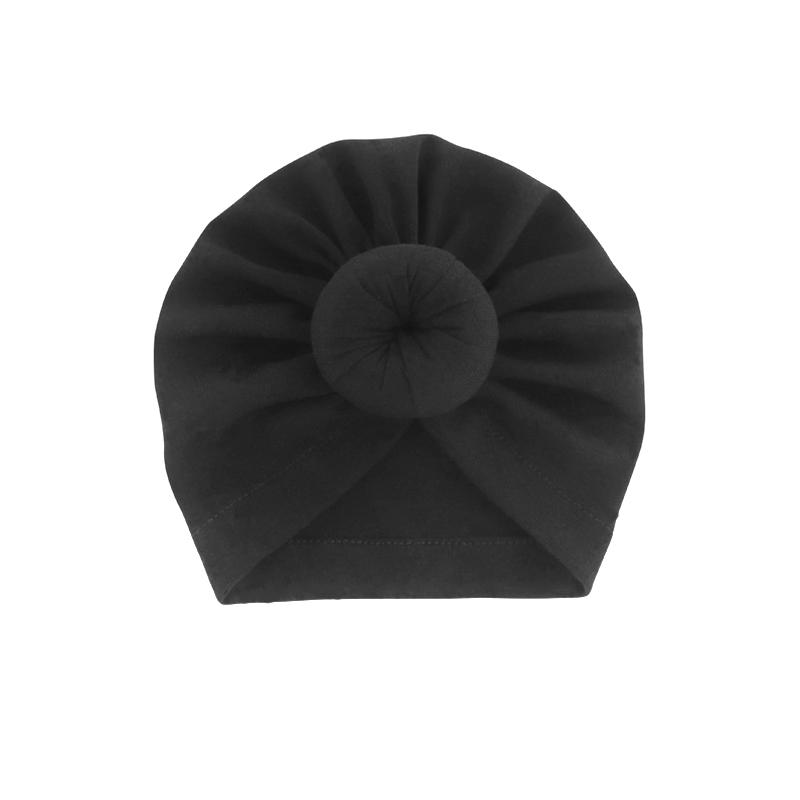 1Pc Knot Headwraps Caps Kid Toddler Beanie Bonnet Cotton Girl Turban Hat Infant Baby