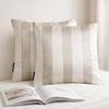 Design Decorative Throw Pillow Covers, Striped Modern Satin Cushion Cover Pack of 2 Pillowcases