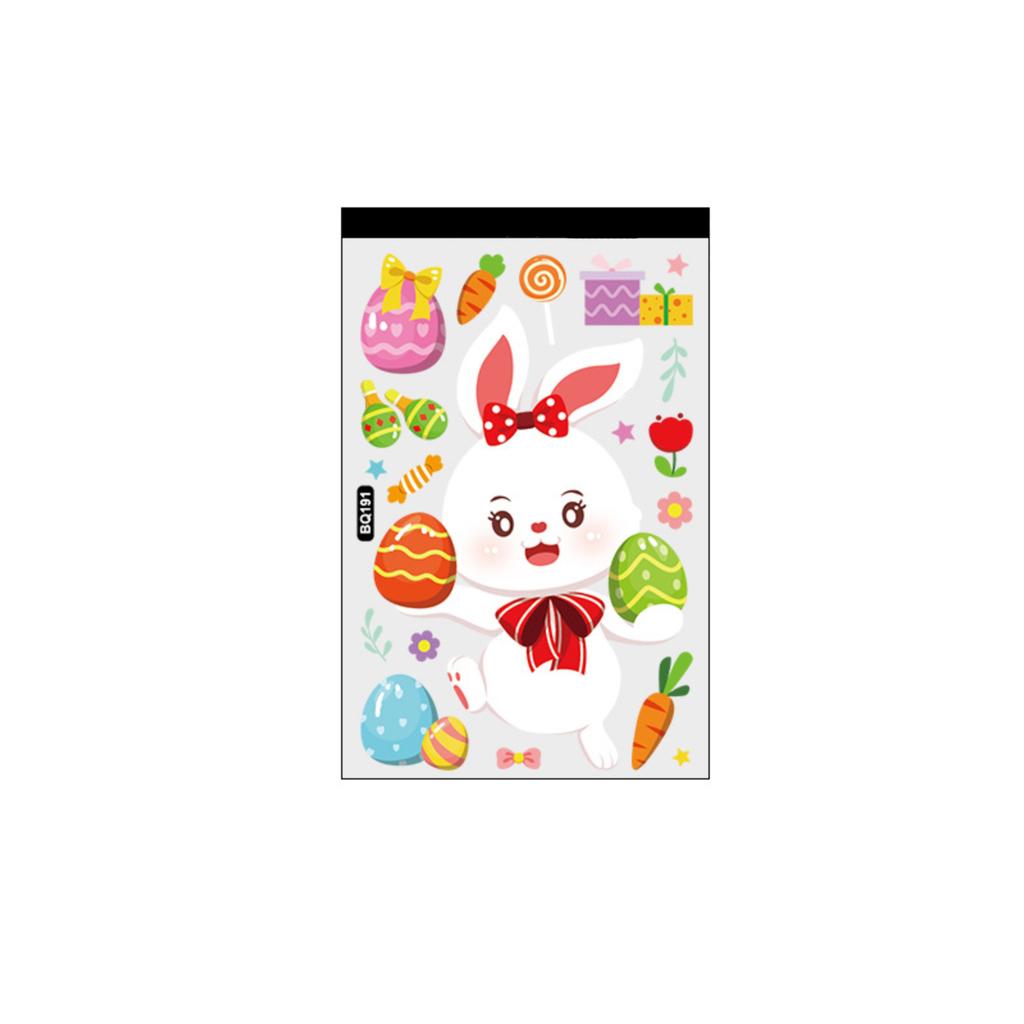 Easter Window Clings Easter Eggs Window Stickers Reusable Spring Easter Window Stickers