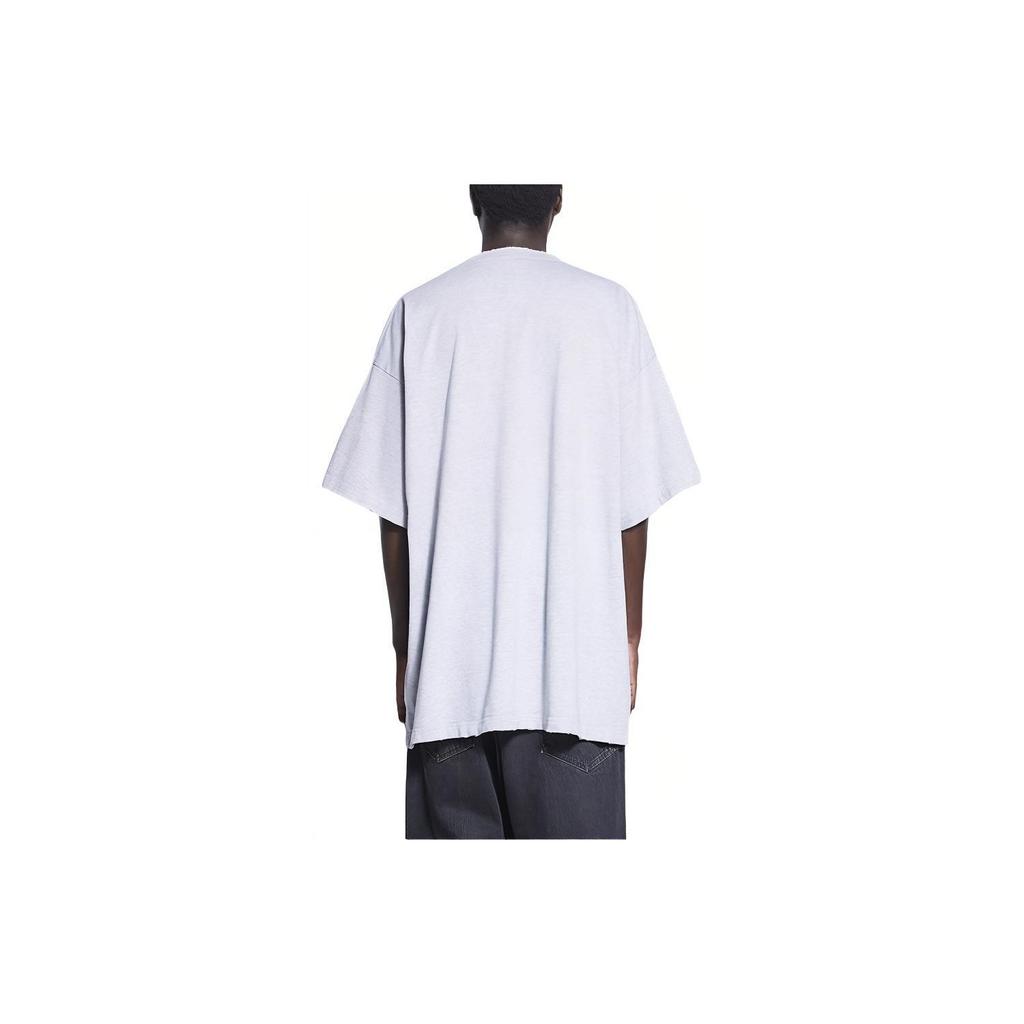 Balenciaga T Shirt Loose Fit Men's Gray 676589TLV571376