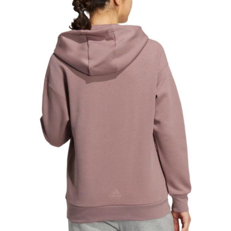 Adidas Sweatshirts Women's Pink Hooded Moderate Regular HM7073