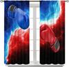 Boxing Window Curtains for Adult Teens Boys Bedroom Living Room Home Decor Curtain Panels Competitive Game Boxing for Home