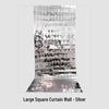 Kinetic Sequin Mirror Curtain: Shiny Round Panel for Weddings and Birthdays Backdrop