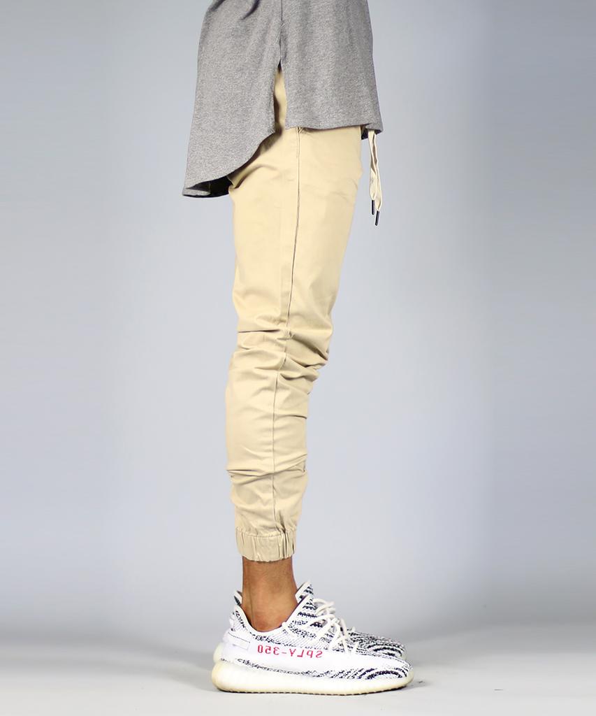 Haipeodenim Khaki Drop Crotch Joggers