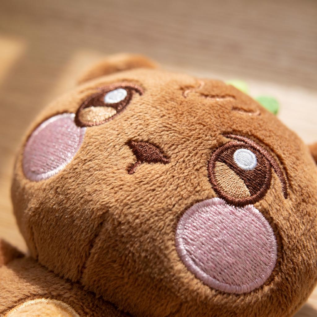 Mini Animal Plush Keyring Cute Fluffy Car Key Pendant Backpack Wallet Ornament Teen Girls Accessories