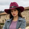 Vintage Cowboy Style Suede Hat Unisex Autumn Winter Outdoor Travel Jazz Hat