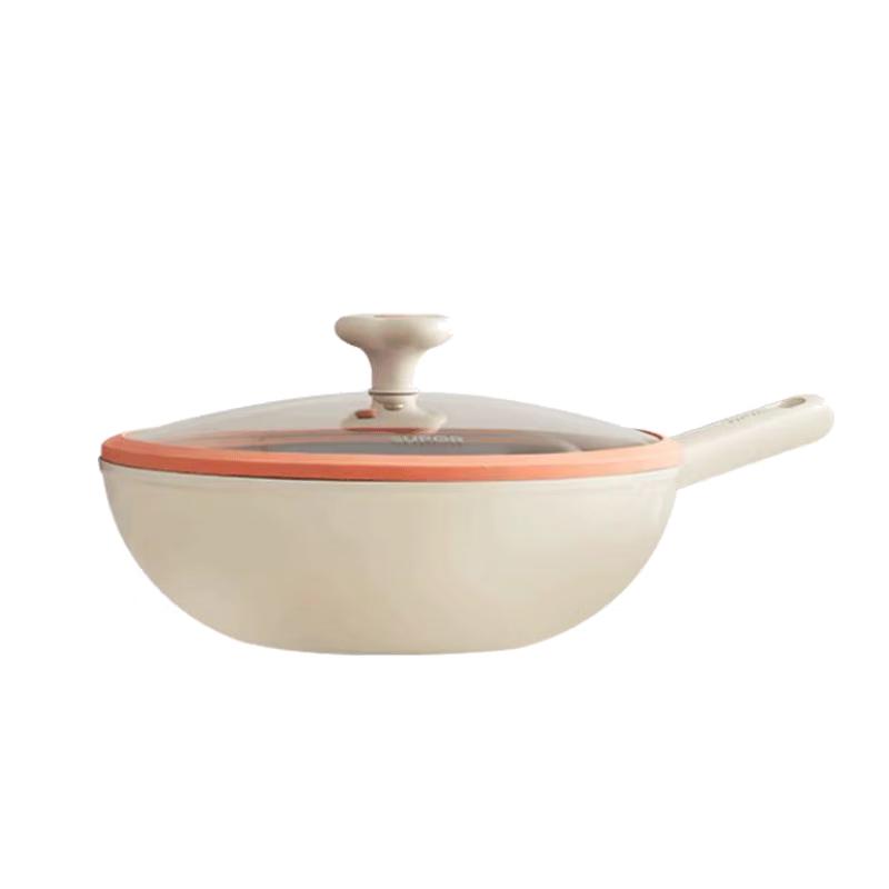 Supor Fire Red Dot 26cm Non-Stick Fry Pan