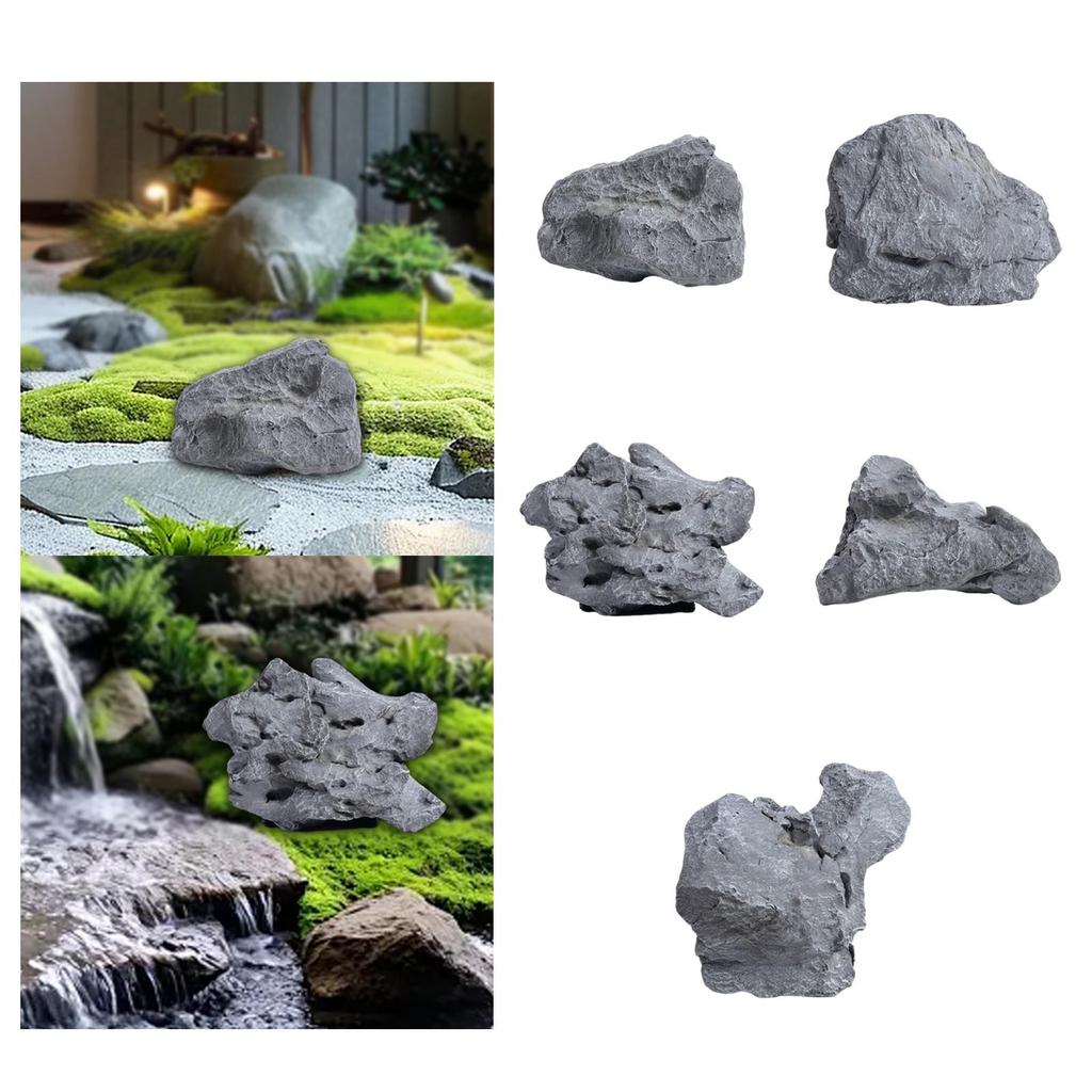 Foam Artificial Landscape Rock for Landscaping Projects Irregular Accessories Multipurpose Highly Simulation Garden Decoration