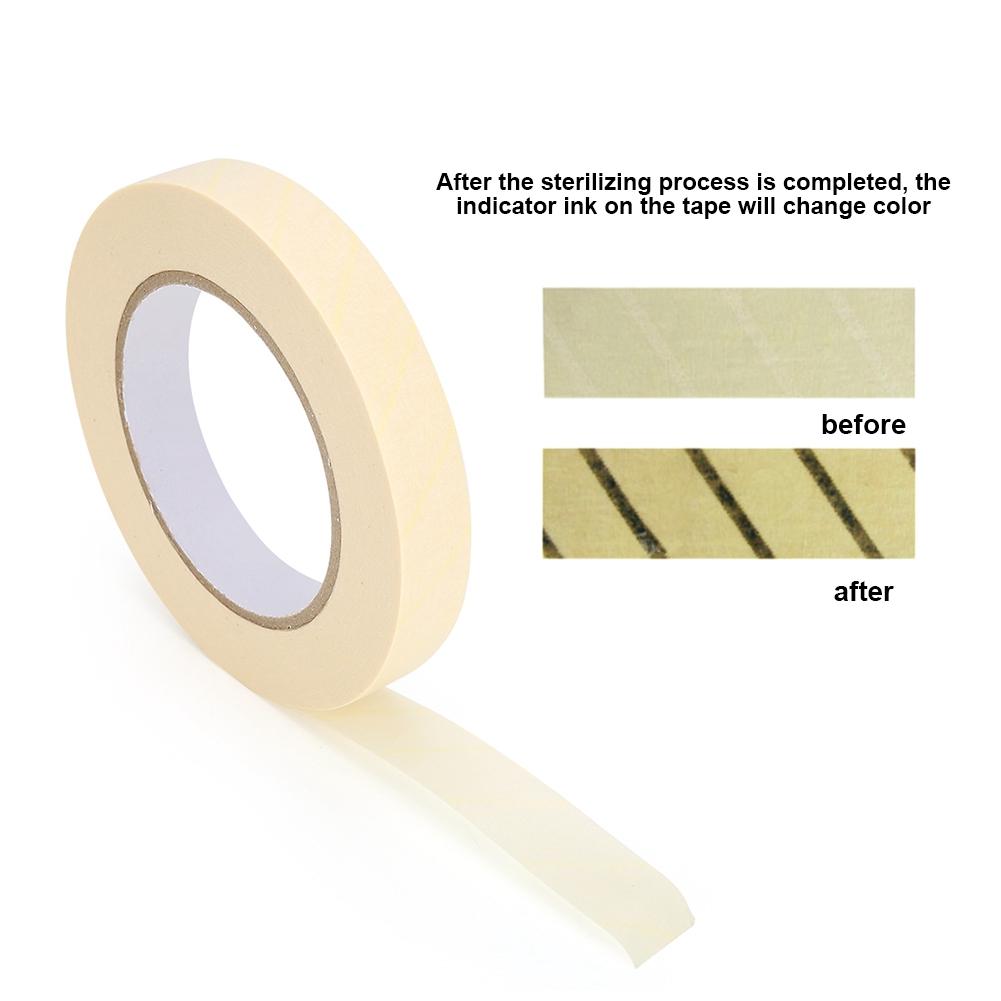 1.9 cm Width Autoclave Sterilization Indicator Tape Dental Clean Oral Care Supply