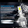 H7 300w Pair 36000lm Cob Led Headlight Bulbs Kit Highlow Beams 6000k White Lamp