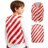 Children's Christmas Party Vest Candy Cane Striped Sleeveless Santa Costume Top