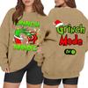 Women's Casual Fashion Long Sleeve Christmas Printed Round Neck Sweatshirt Top