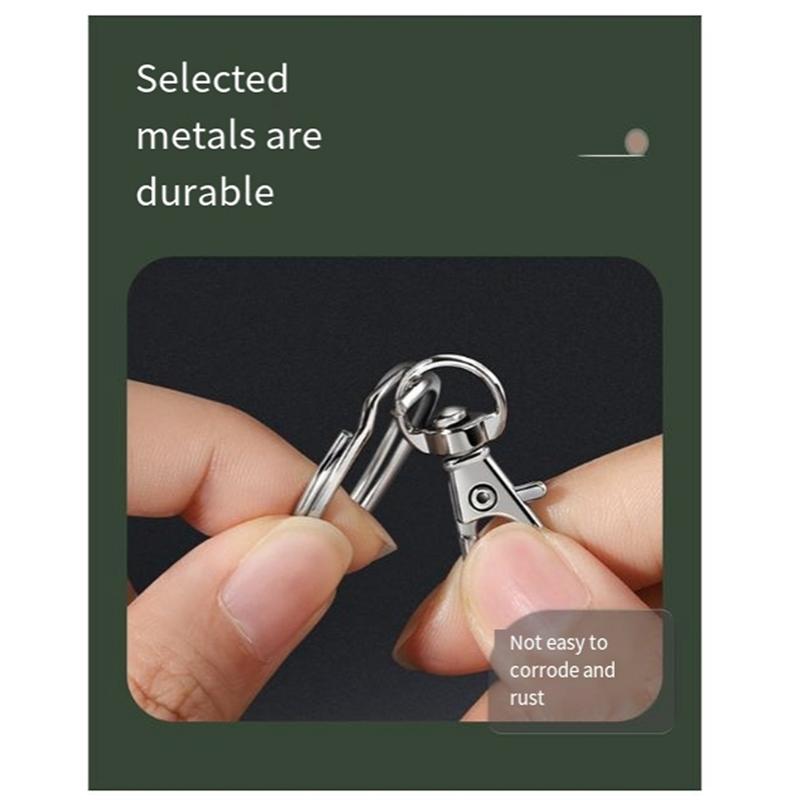 

Top Deals 265Pcs Keychain Kit Silver Metal Keychain Clips Hooks With Key Rings Lobster Claw Clasps Keychain Accessories серебряный