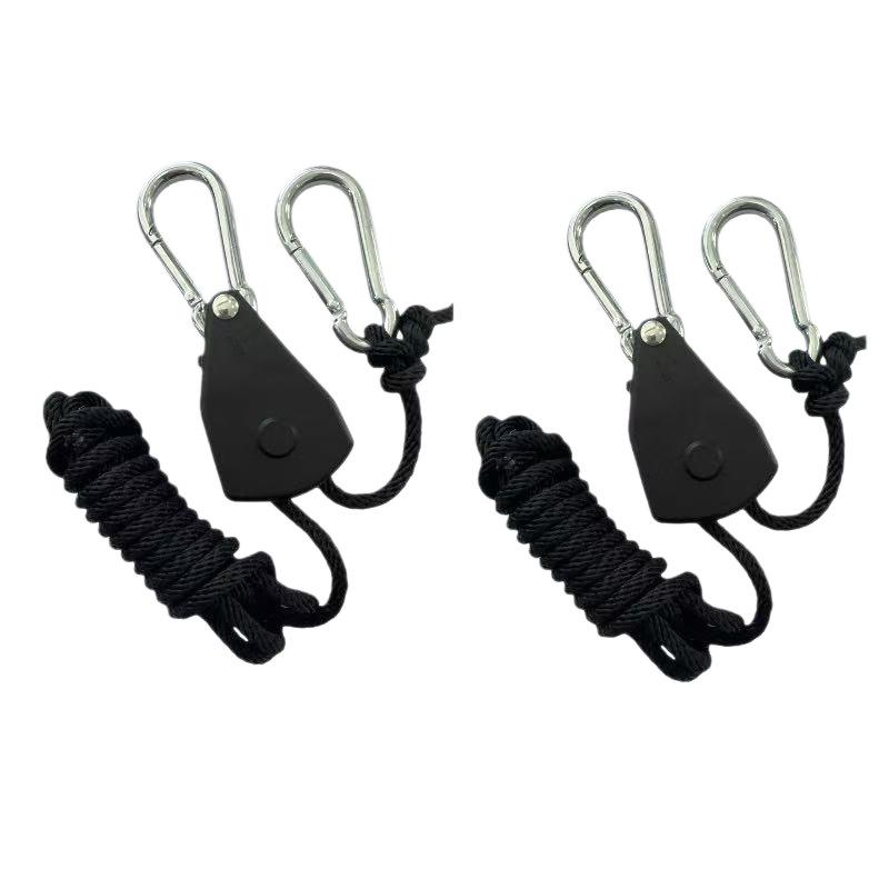Metal Pulley Tent Tensioner: Windproof Elastic Rope for Camping and Tarps