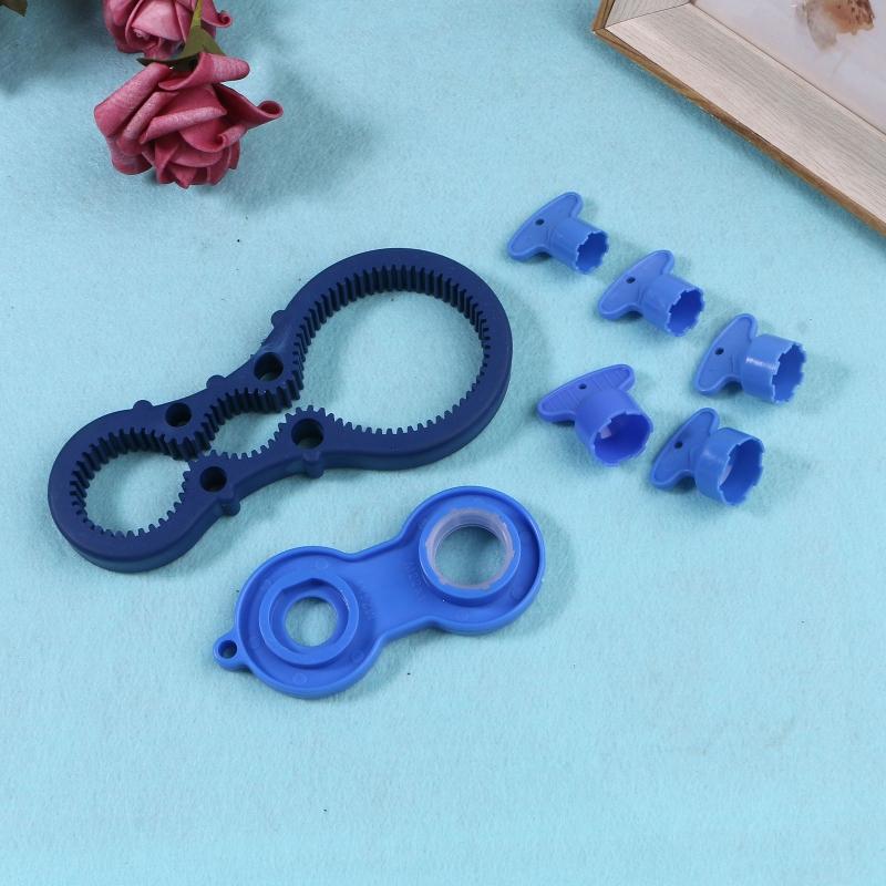 Water Outlet Universal Wrench Faucet Bubbler Wrench Disassembly Cleaning Tool Four Side Available Bubbler Blue Wrench