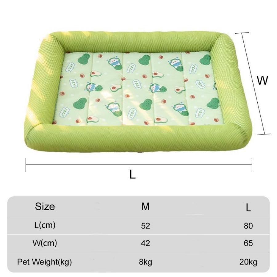 Summer Cool Pet Mat Čtvercová podložka Chovatelská stanice pro psy Kočky Vysoce kvalitní Cool Silk Postel pro domácí mazlíčky Pohovka pro domácí mazlíčky Potřeby pro domácí mazlíčky