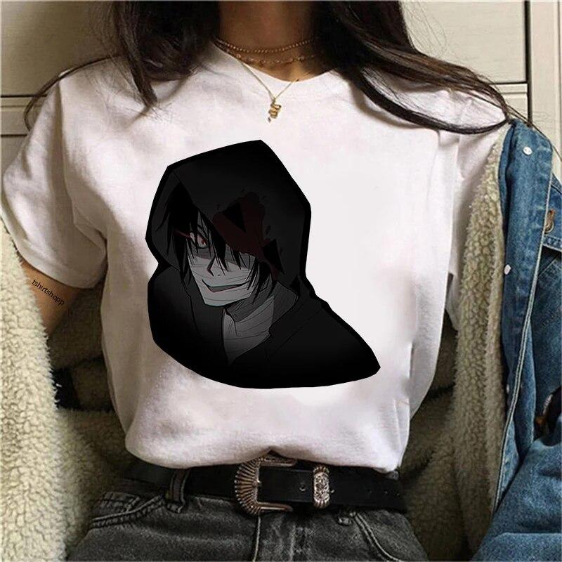Nová japonská anime trička pro ženy Angel of Death Grafická trička Isaac Zack Foster Trička Raychel Dámské tričko Kawaii Unisex